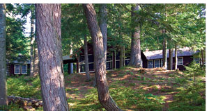 Camp Moss Rock on Upper Saranac Lake Designed by William Distin